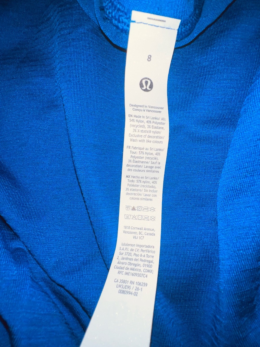 Lululemon Swiftly Relaxed Long Sleeve Shirt Size 8 NWT Clubhouse Blue/Jet Stream - Picture 8 of 10
